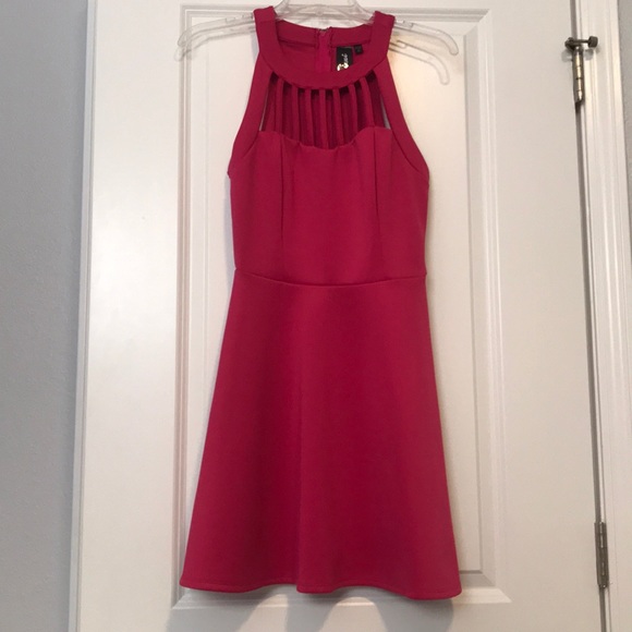 Hot Pink Mini Dress - Picture 1 of 3